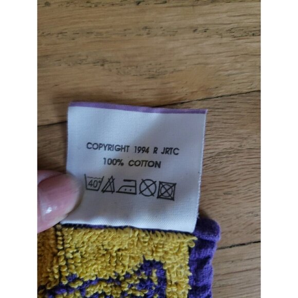 Camel Cigarettes Brand Terrycloth Hand Bar Towel Purple Yellow Set Of Two 8 X 11 - Picture 9 of 9